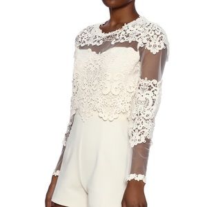 White lace romper